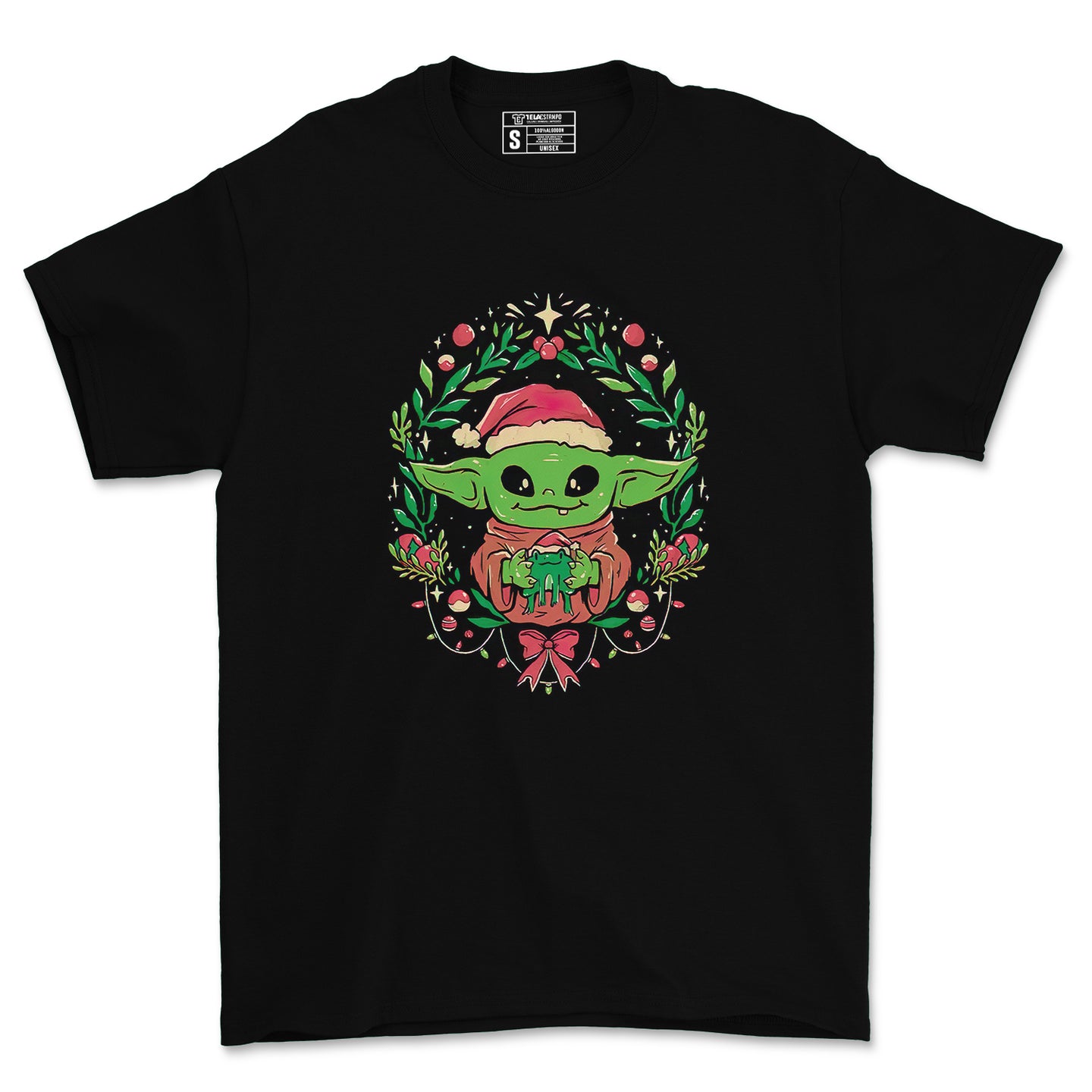 Polera BABY YODA Navideño