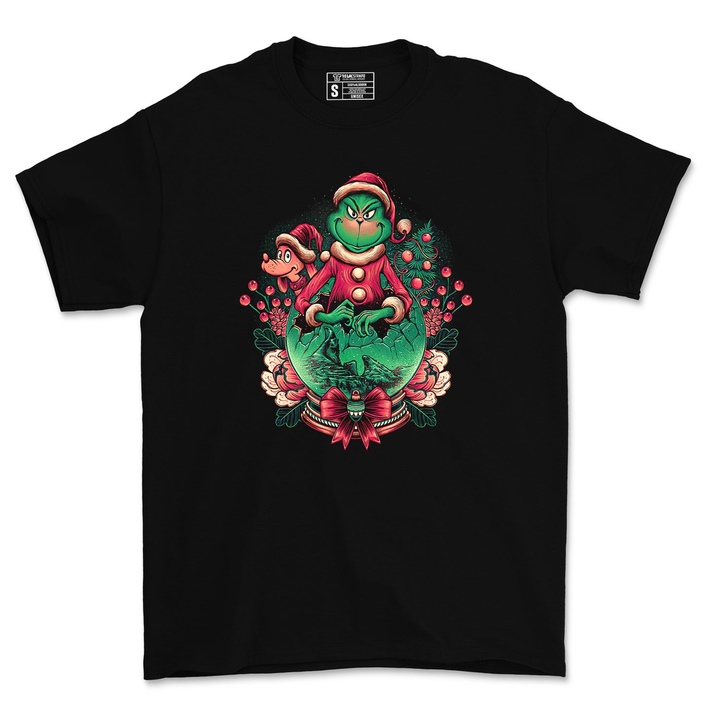 Polera EL GRINCH y su mascota - Navideña