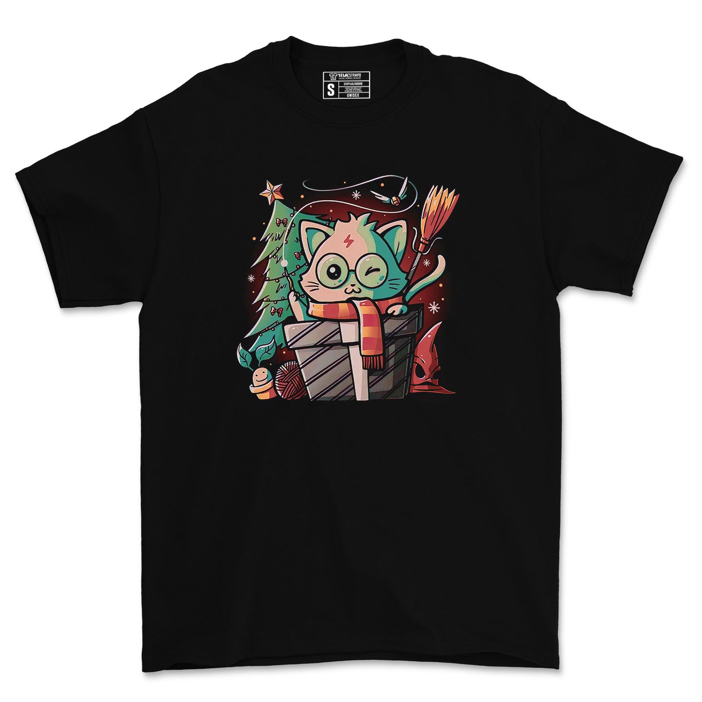 Polera GATO POTTER Navideño - Harry Potter