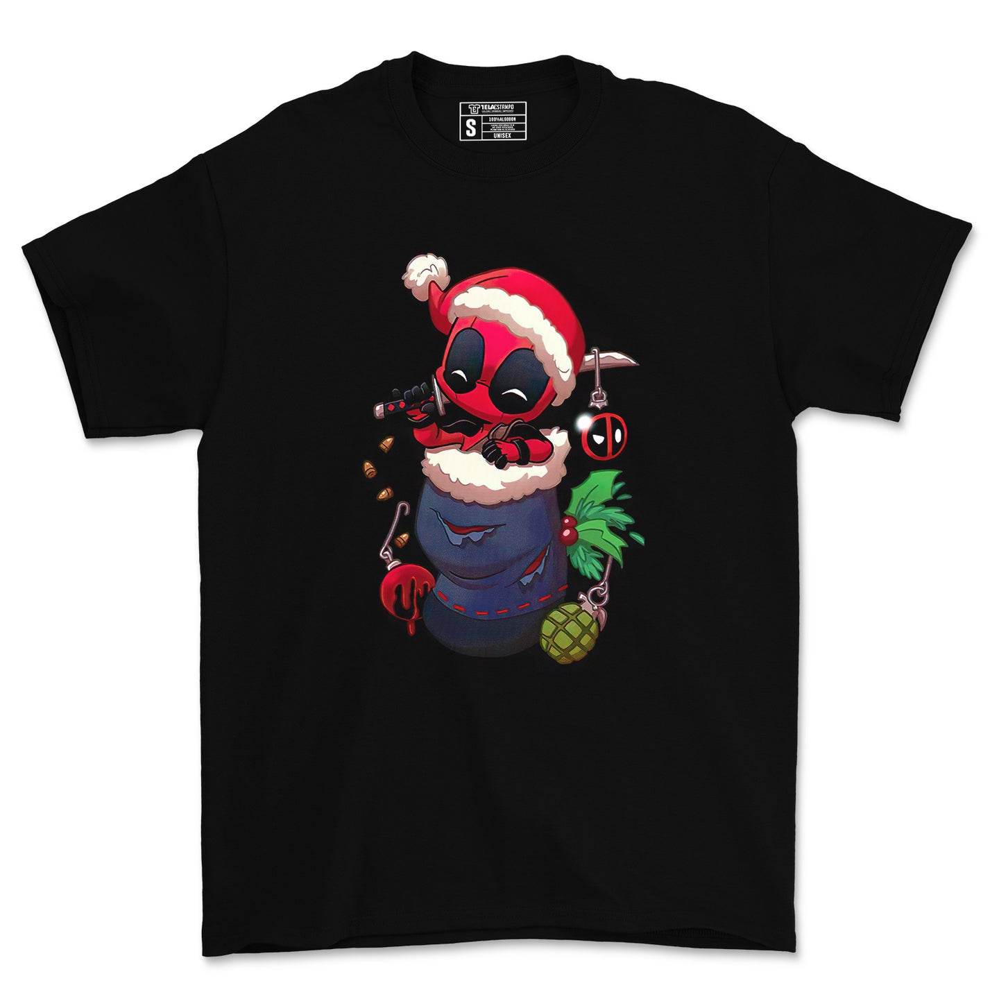 Polera Mini DEADPOOL Navideño